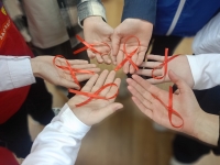 Акция «Красная ленточка» прошла в ГОБОУ МО «СОШ№ 289»