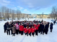 Массовые зарядки «Вместе к здоровью!» и  "10 000 шагов к жизни" в Гимназии ЗАТО Александровск
