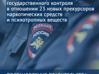 Меры государственного контроля в отношении 23 новых прекурсоров наркотических средств и психотропных веществ