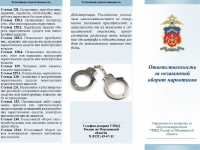 Ответственность за незаконный оборот наркотиков